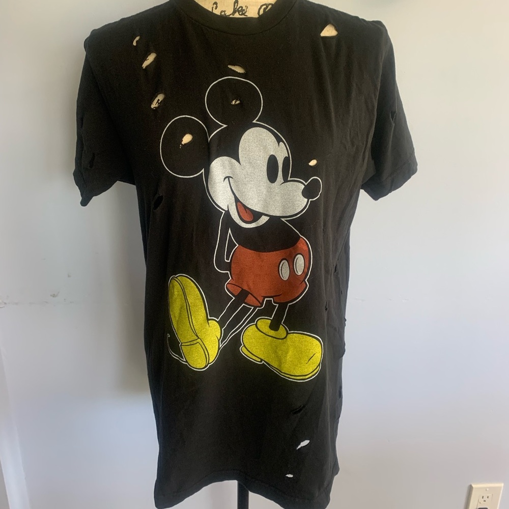 Disney Mickey Mouse Distressed Graphic T‎